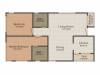 Sunway Neville (2BHK+2T (1,101 sq ft) 1101 sq ft)