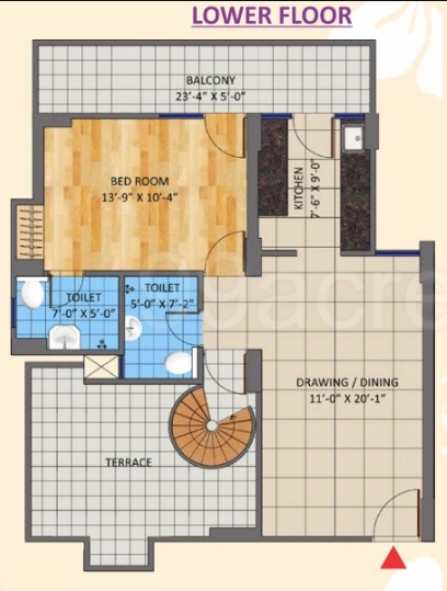 srishti Floor Plan Lower Level Duplex Plan