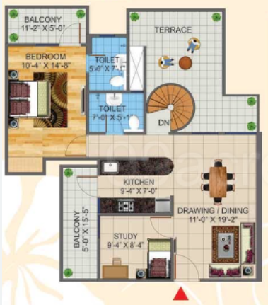 srishti Floor Plan Lower Level Duplex Plan