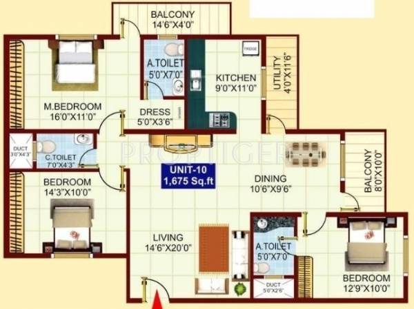 floorPlan of Sai Presidency