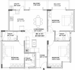 Alisha Crystal Dew (3BHK+3T (1,600 sq ft) 1600 sq ft) Alisha Crystal Dew (3BHK+3T (1,600 sq ft) 1600 sq ft)