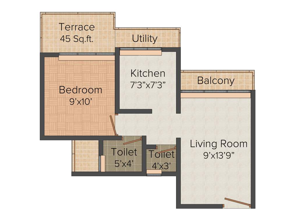 Adinath Heritage (1BHK+1T (650 sq ft) 650 sq ft)