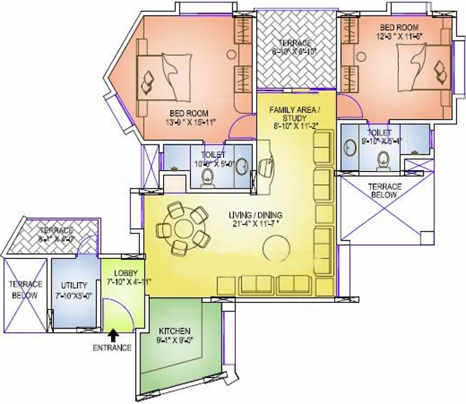 Geras Emerald City (2BHK+2T (1,242 sq ft) 1242 sq ft) Geras Emerald City (2BHK+2T (1,242 sq ft) 1242 sq ft)