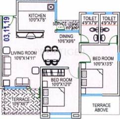 Dutt Sai Datt Residency (2BHK+2T (909 sq ft) 909 sq ft) Dutt Sai Datt Residency (2BHK+2T (909 sq ft) 909 sq ft)