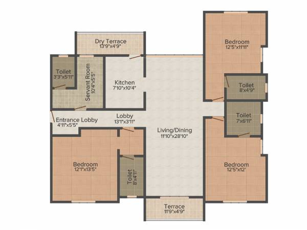 Vascon Willows (3BHK+3T (1,680 sq ft) 1680 sq ft) Vascon Willows (3BHK+3T (1,680 sq ft) 1680 sq ft)