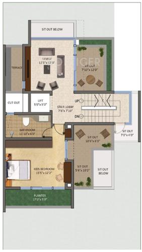 Sukritha Aaroha Villa (4BHK+4T (4,638 sq ft)   Servant Room 4638 sq ft)