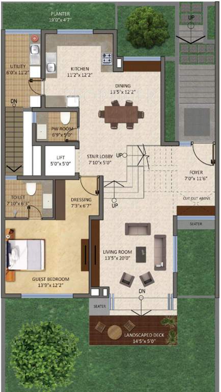 Sukritha Aaroha Villa (4BHK+4T (4,638 sq ft)   Servant Room 4638 sq ft)