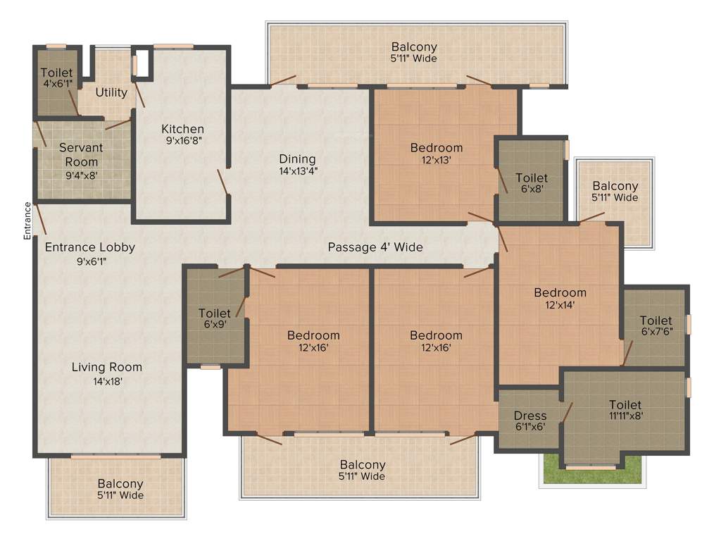 Krrish Ibiza Town (4BHK+4T (3,500 sq ft) 3500 sq ft)