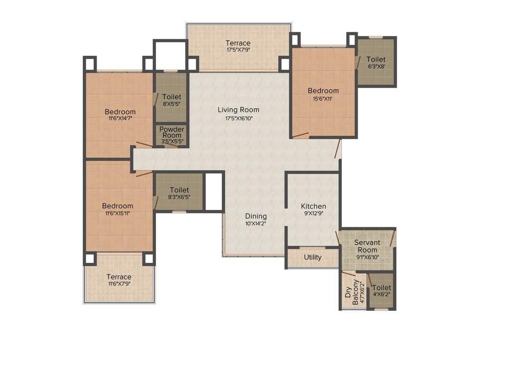 Kool Homes Galaxy (3BHK+3T (2,230 sq ft) 2230 sq ft)