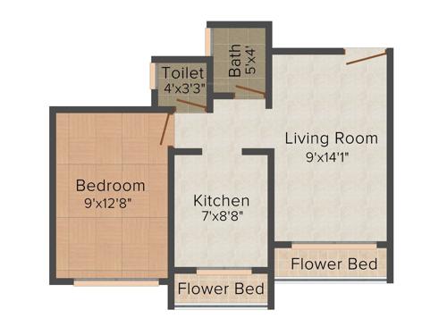 Signature Aqua (1BHK+1T (638 sq ft) 638 sq ft)