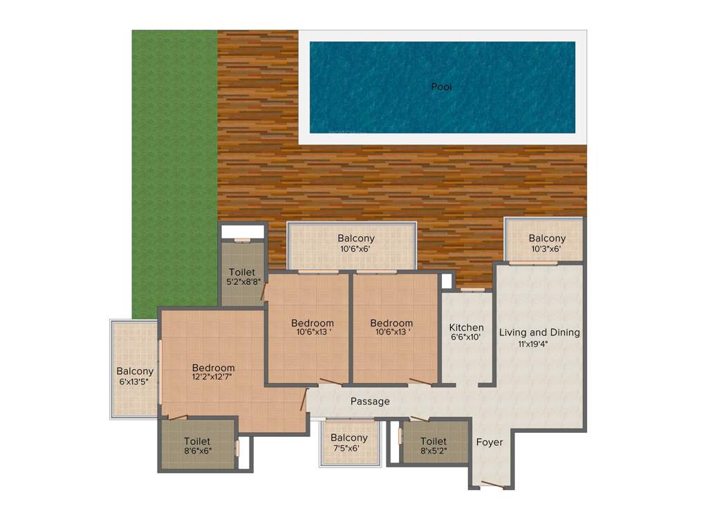 Puri Aanand Vilas (3BHK+3T (1,940 sq ft) 1940 sq ft)