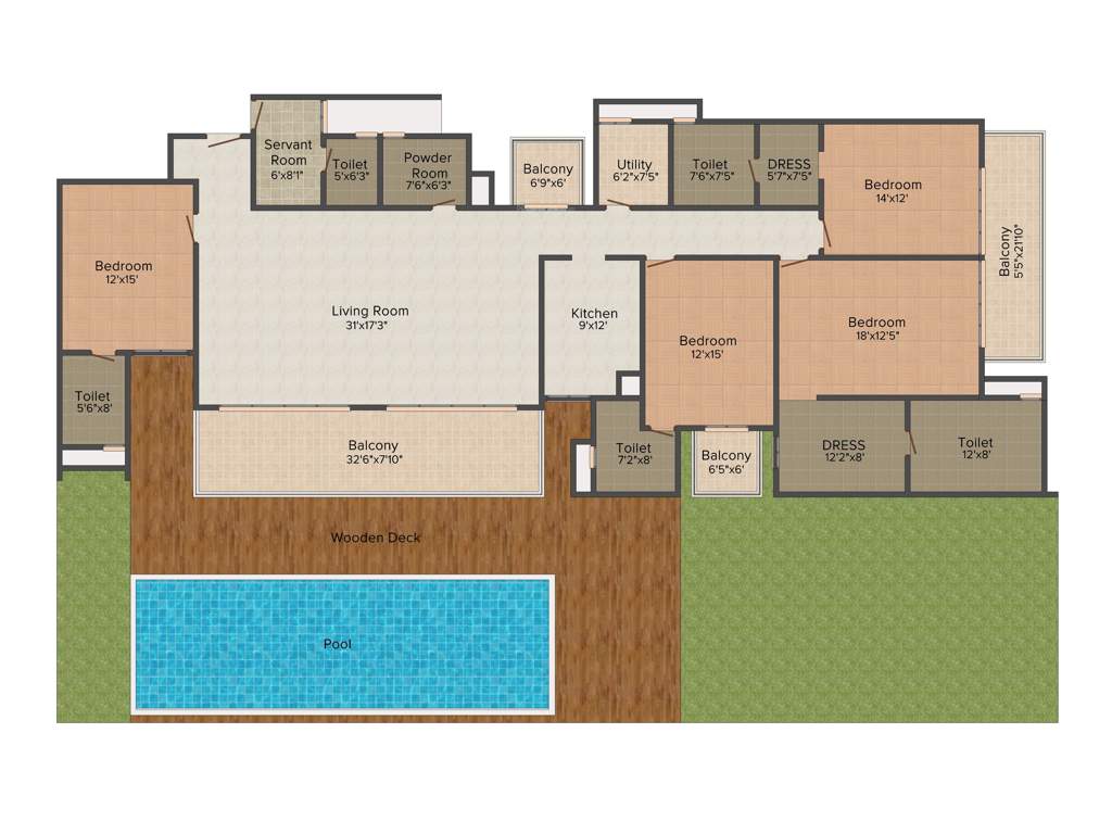 Puri Aanand Vilas (4BHK+5T (3,890 sq ft)   Servant Room 3890 sq ft)