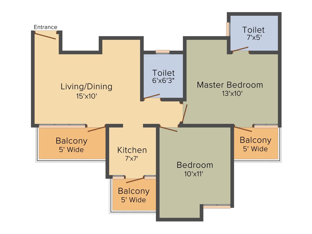 Patel Neo Town (2BHK+2T (970 sq ft) 970 sq ft)
