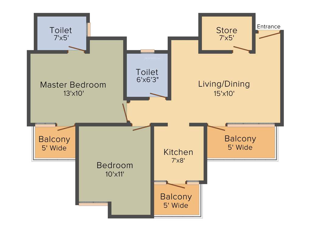 Patel Neo Town (2BHK+2T (1,020 sq ft) 1020 sq ft)
