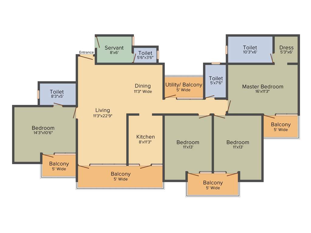 Patel Neo Town (4BHK+4T (2,350 sq ft) + Servant Room 2350 sq ft)