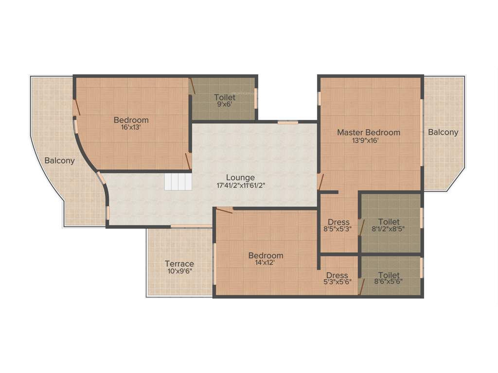 SS Aaron Ville (4BHK+4T (2,340 sq ft) 2340 sq ft)