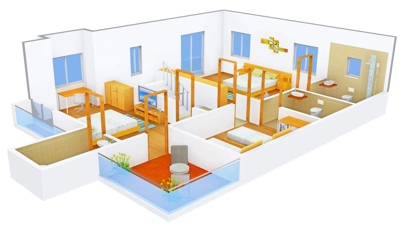 India Greenland the Eco Village (3BHK+3T (1,700 sq ft) 1700 sq ft)