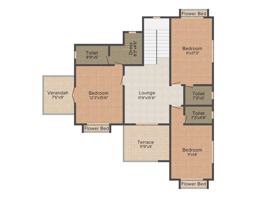 India Greenland the Eco Village (4BHK+4T (2,275 sq ft) 2275 sq ft)