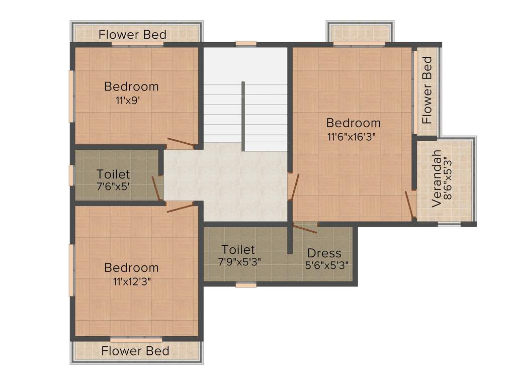 India Greenland the Eco Village (4BHK+4T (3,250 sq ft) 3250 sq ft)