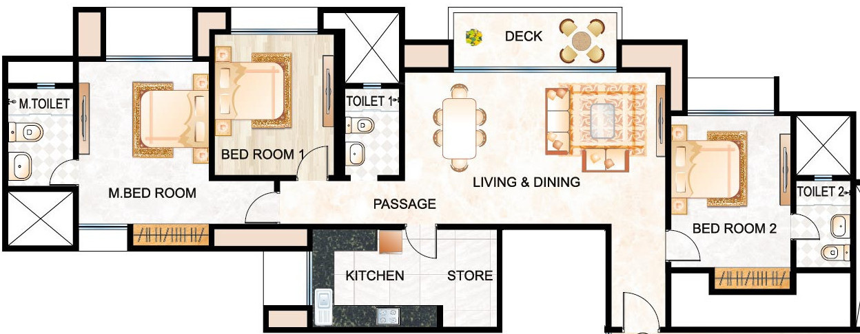 Hiranandani Cardinal (3BHK+3T (1,895 sq ft) 1895 sq ft) Hiranandani Cardinal (3BHK+3T (1,895 sq ft) 1895 sq ft)