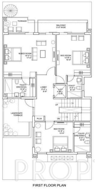 park view ananda villas Floor Plan First Floor Plan