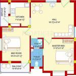 SBA Fortuna (2BHK+2T (850 sq ft) 850 sq ft) SBA Fortuna (2BHK+2T (850 sq ft) 850 sq ft)