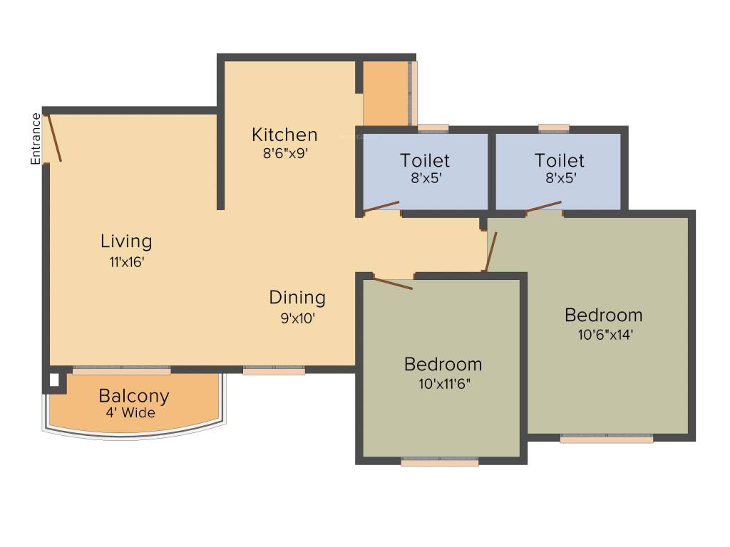 Pegasus Megapolis Smart Homes 2 (2BHK+2T (1,007 sq ft) 1007 sq ft) Pegasus Megapolis Smart Homes 2 (2BHK+2T (1,007 sq ft) 1007 sq ft)