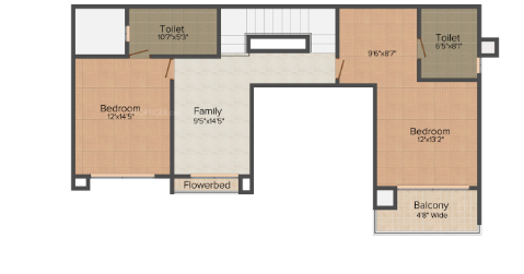 imperial Floor Plan Upper Level Duplex Plan