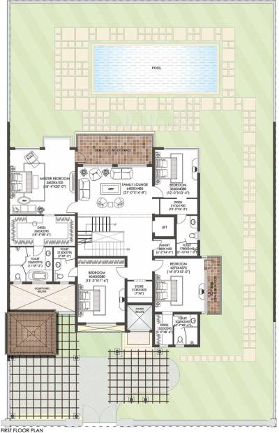 Jaypee Estate Homes (6BHK+6T (7,200 sq ft)   Study Room 7200 sq ft)