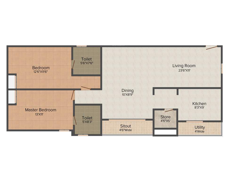 Citadil Balaji Homes (2BHK+2T (1,320 sq ft) 1320 sq ft)