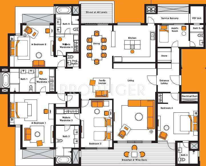 Panchshil One North (4BHK+4T (4,600 sq ft) + Servant Room 4600 sq ft)