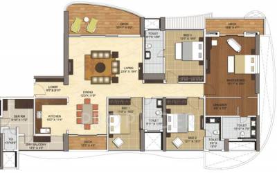 Vascon Windermere (4BHK+5T (3,800 sq ft) + Servant Room 3800 sq ft)