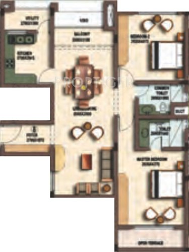 Coromandel Coral Cascade (2BHK+2T (1,472 sq ft) + Study Room 1472 sq ft)