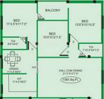 ARRR Ponniamman Koil Street (3BHK+2T (1,383 sq ft) 1383 sq ft)