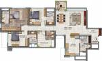 Sheth Auris Serenity (3BHK+3T (1,895 sq ft) + Servant Room 1895 sq ft)