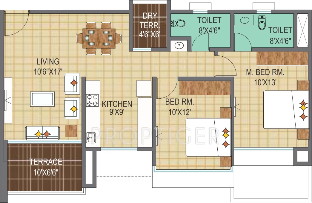 Pharande Woodsville (2BHK+2T (1,090 sq ft) 1090 sq ft) Pharande Woodsville (2BHK+2T (1,090 sq ft) 1090 sq ft)