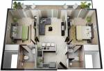 Baani City Center (2BHK+2T (1,224 sq ft) 1224 sq ft) Baani City Center (2BHK+2T (1,224 sq ft) 1224 sq ft)