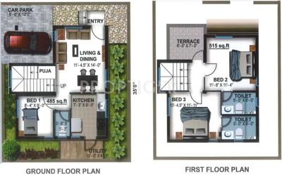 Rkay Vinfield Villa (3BHK+3T (1,000 sq ft) 1000 sq ft) Rkay Vinfield Villa (3BHK+3T (1,000 sq ft) 1000 sq ft)