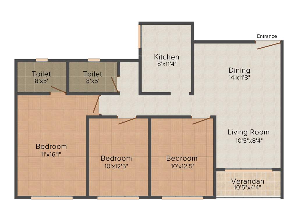 Ideal Ideal Niketan (3BHK+3T (1,450 sq ft) 1450 sq ft)