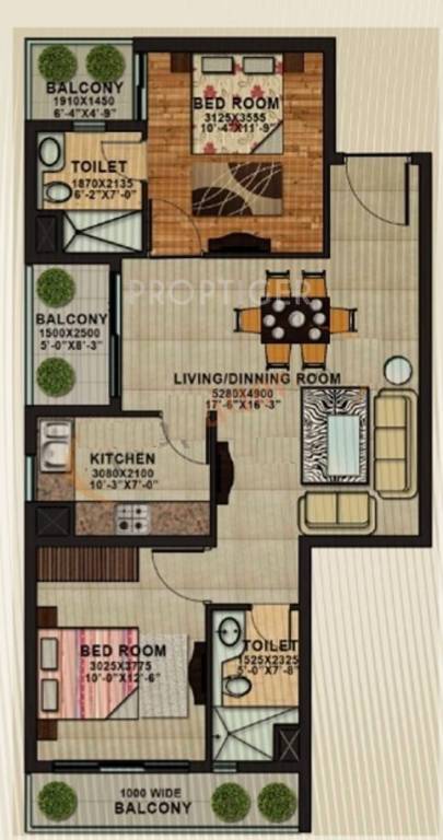 APS Shilpayan K7 (2BHK+2T (1,190 sq ft) 1190 sq ft)