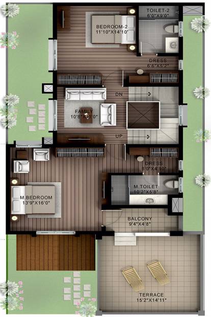 Hiranandani Cottages (3BHK+3T (2,223 sq ft) 2223 sq ft)