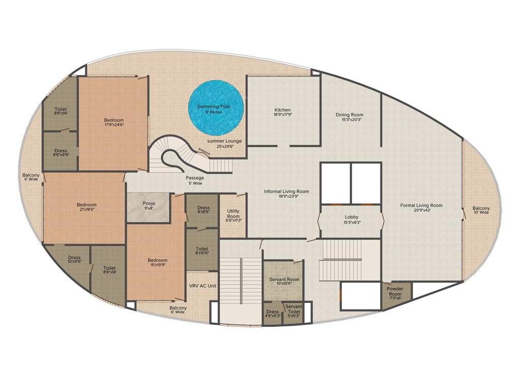 Krrish The Eiffel (5BHK+5T (15,000 sq ft)   Servant Room 15000 sq ft)