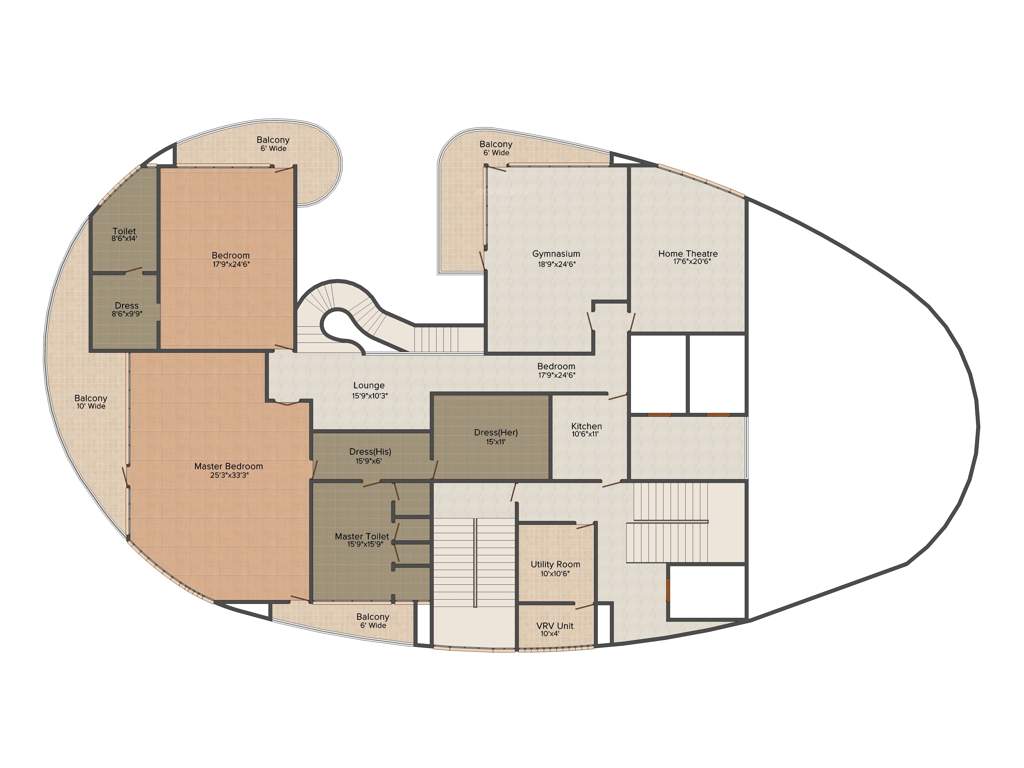 Krrish The Eiffel (5BHK+5T (15,000 sq ft)   Servant Room 15000 sq ft)