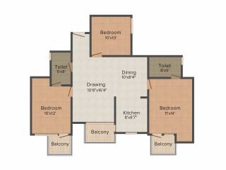 SVP Gulmohur Residency (3BHK+2T (1,350 sq ft) 1350 sq ft) SVP Gulmohur Residency (3BHK+2T (1,350 sq ft) 1350 sq ft)