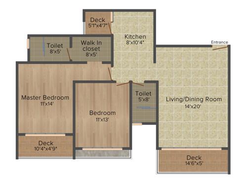 Unicca Emporis (2BHK+2T (1,402 sq ft) 1402 sq ft) Unicca Emporis (2BHK+2T (1,402 sq ft) 1402 sq ft)