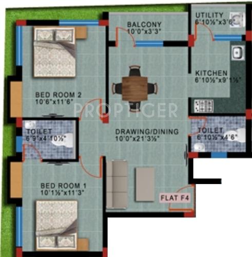 Sumangali Residences Gardenia (2BHK+2T (882 sq ft) 882 sq ft) Sumangali Residences Gardenia (2BHK+2T (882 sq ft) 882 sq ft)