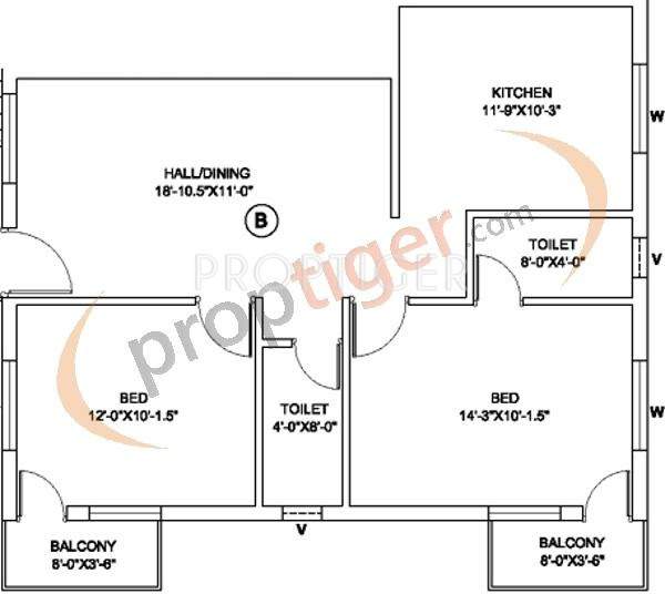 Revathy Kattupakkam (2BHK+2T (1,060 sq ft) 1060 sq ft)