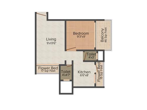 Platinum Sai Grace (1BHK+1T (650 sq ft) 650 sq ft) Platinum Sai Grace (1BHK+1T (650 sq ft) 650 sq ft)