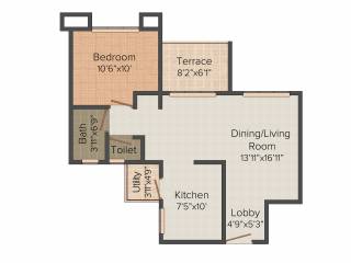 Hrutviin Unnati Avenue (1BHK+1T (727 sq ft) 727 sq ft) Hrutviin Unnati Avenue (1BHK+1T (727 sq ft) 727 sq ft)