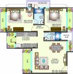 Dipti Sapphire (2BHK+2T (1,035 sq ft) 1035 sq ft)